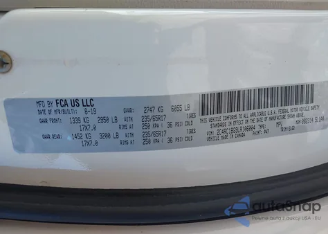 2020 Chrysler Pacifica Touring L from USA, damaged, VIN 2C4RC1BG9LR106004